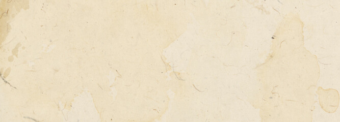 Vintage banner background with old beige paper texture with spots