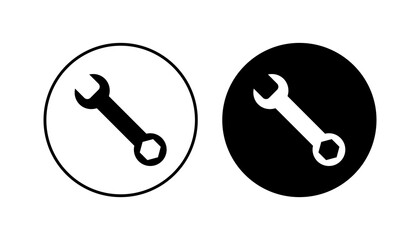 Wrench icon set. repair icon vector. tools icon vector