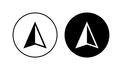 Compass icon set. arrow compass icon vector