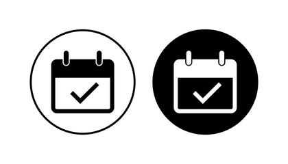 Obraz premium Calendar icon set. Calender symbol. calendar vector icon