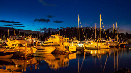 marina at night