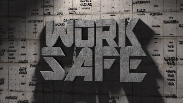 Work safe title health and safety (WHS) (HSE) (OSH) welfare in the workplace