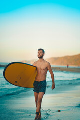 surfer on the beach