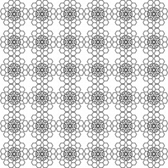 seamless pattern hexagon geometric on white background, simple style vector