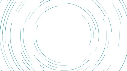 Blue white minimal lines abstract futuristic circles tech motion background. Seamless looping. Video animation Ultra HD 4K 3840x2160 - Powered by Adobe