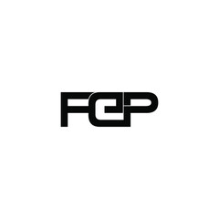 fep letter original monogram logo design