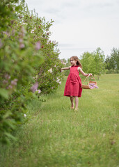 little child playing in park