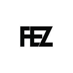 Obraz premium fez letter original monogram logo design