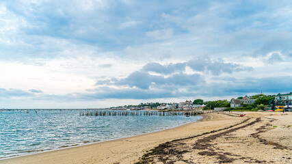 Ships and boats in the Provincetown Marina Cape Cod Provincetown MA US