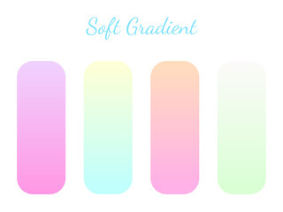 Gradient Color, soft color palette, pastel 