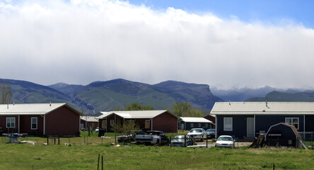 Fototapeta na wymiar village in the mountains