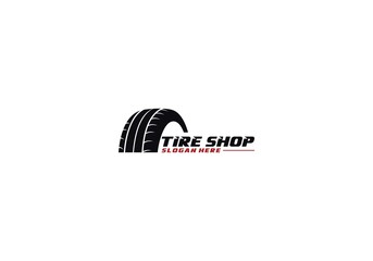 logo for tire shop or tire production