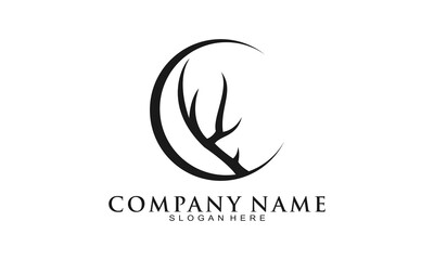 Simple antler logo