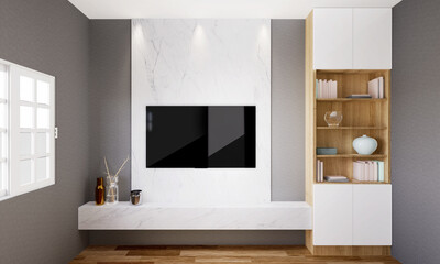 Living room with TV and furniture