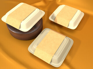 Lunch box Made of paper