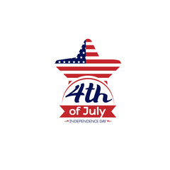 American Independence Day celebration vector design. July 4th vector illustration.