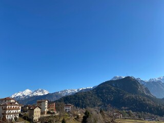 Obraz premium church in the mountains