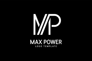 Creative Modern Monogram Logo Letter MP. Vector Simple Luxury Initial Design
