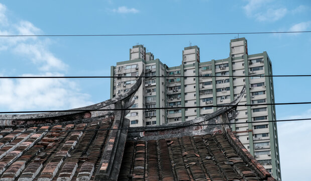 Tradition architecture and modern architecture, urban development - Taiwan