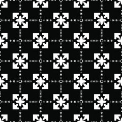 Obraz premium Seamless vector pattern in geometric ornamental style. 