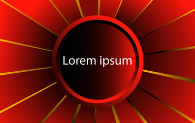 Art and illustration gradient red background sun pattern