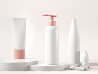 Squeeze bottle and pump bottle for cosmetic dispensing