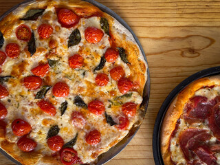 pizza with salami
