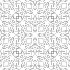 Vector geometric pattern. Repeating elements stylish background abstract ornament for wallpapers and 

backgrounds. Black and white colors 