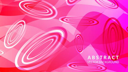 Abstract colorful oval background with gradient color - vector