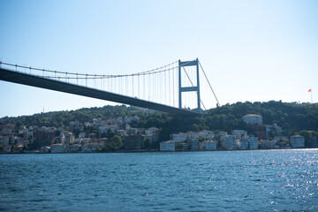 Istanbul - Turkey - 07.16.2021: Bosphorus Bridge