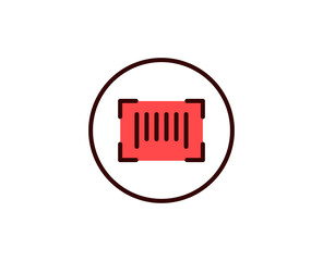 Barcode line icon. Vector symbol in trendy flat style on white background. Commerce sing for design.