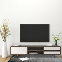 Living room with TV and furniture