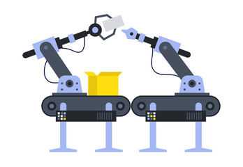 Fototapeta premium conveyor illustration