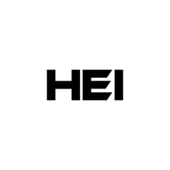 HEI letter logo design with white background in illustrator, vector logo modern alphabet font overlap style. calligraphy designs for logo, Poster, Invitation, etc.
