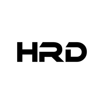 HRD letter logo design with white background in illustrator, vector logo modern alphabet font overlap style. calligraphy designs for logo, Poster, Invitation, etc.