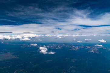 Aerial view of Medicine Bow Routt National Park in Wyoming