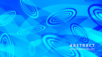 Abstract colorful oval background with gradient color - vector