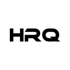 HRQ letter logo design with white background in illustrator, vector logo modern alphabet font overlap style. calligraphy designs for logo, Poster, Invitation, etc.