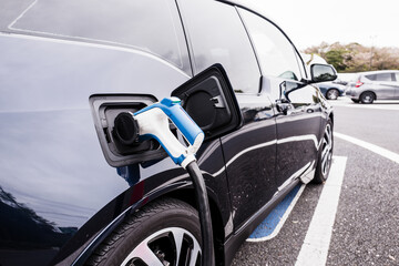 電気自動車 EV 充電 横