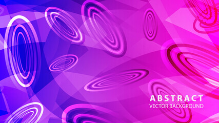 Abstract colorful oval background with gradient color - vector