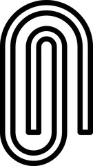 paperclip outline icon