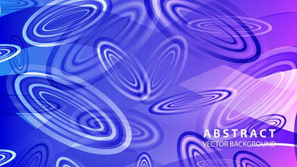 Abstract colorful oval background with gradient color - vector