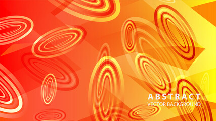 Abstract colorful oval background with gradient color - vector