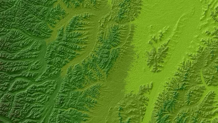 Foto op Plexiglas Green Digital Elevation Model in Sakha, Russia © Kritsana