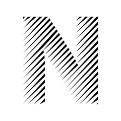N logo vector art, letter N logo illustration. N Letter Icon Design.