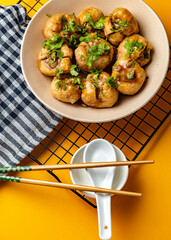 Fried Tofu with stuff meat