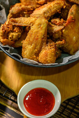 deep fried chicken wings