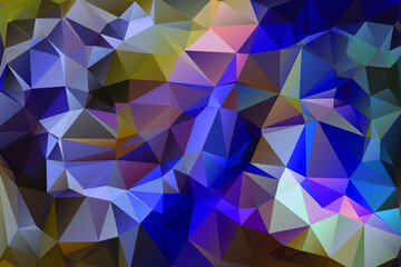 Triangular Polygon Pattern. Low Poly Background