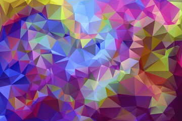 Geometric Rumpled Triangular Low Poly