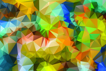 Geometric Rumpled Triangular Low Poly